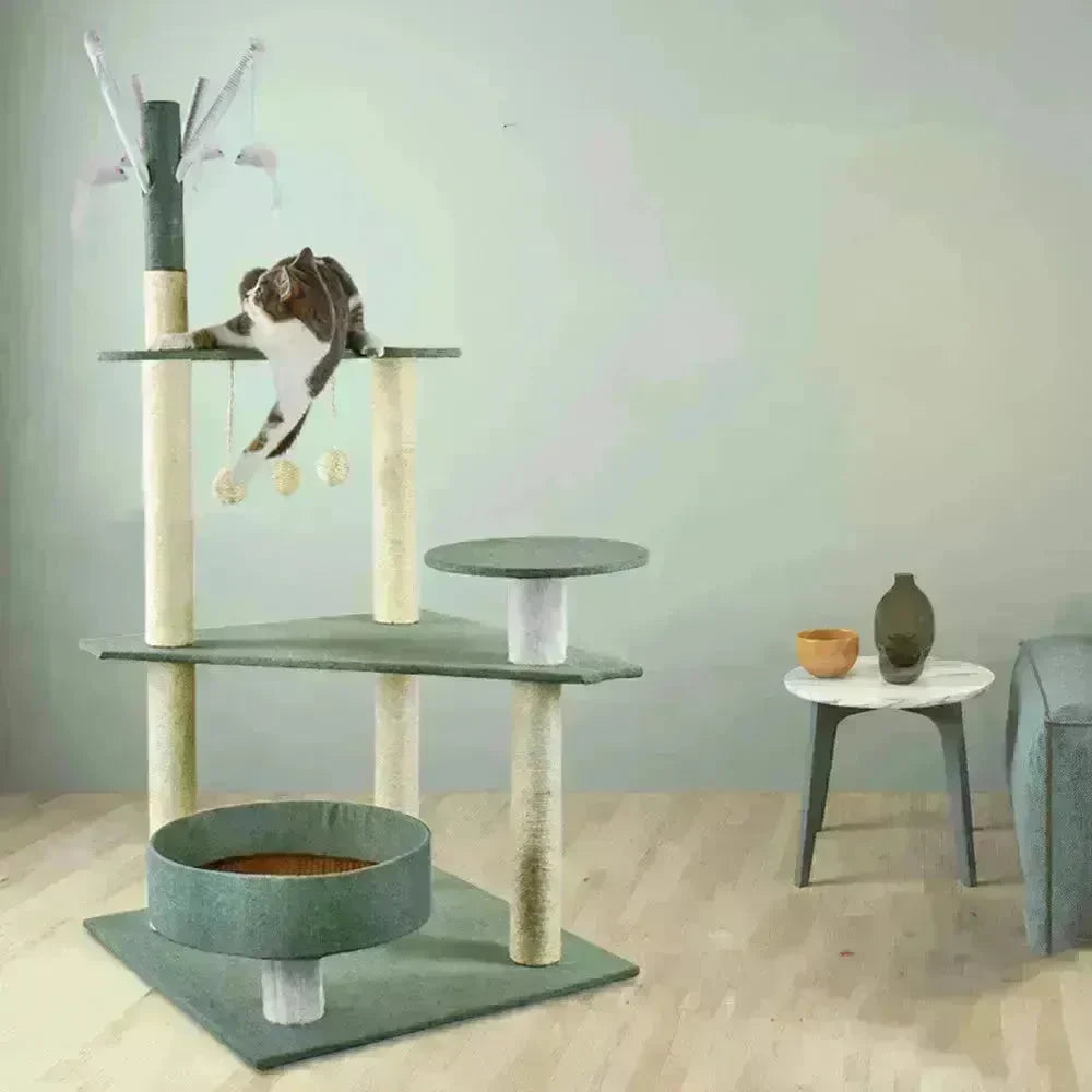 Cat Climbing Frame Litter Tree Integrated Grab - EX-STOCK CANADA