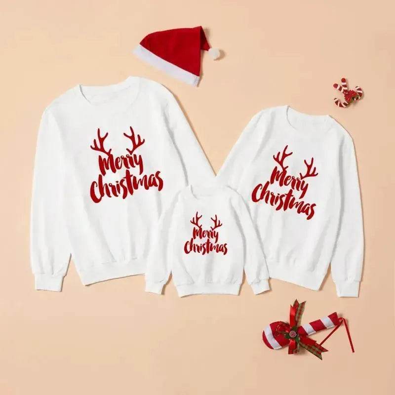 Merry Christmas sweatshirt Family photo wear - EX-STOCK Canada