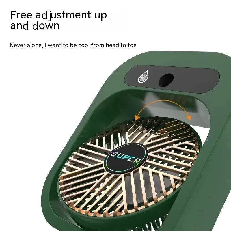 Air Conditioning Fan Desk Misting Fan Air Cooler Cooling USB Rechargeable Humidifier Portable Spray Fan With 3 Wind Speeds For Home - EX-STOCK Canada