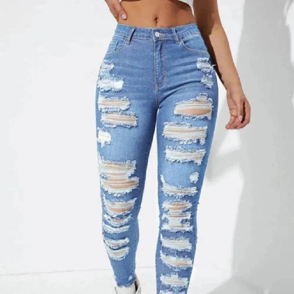 All-match Skinny Denim Trousers For Women - EX-STOCK Canada
