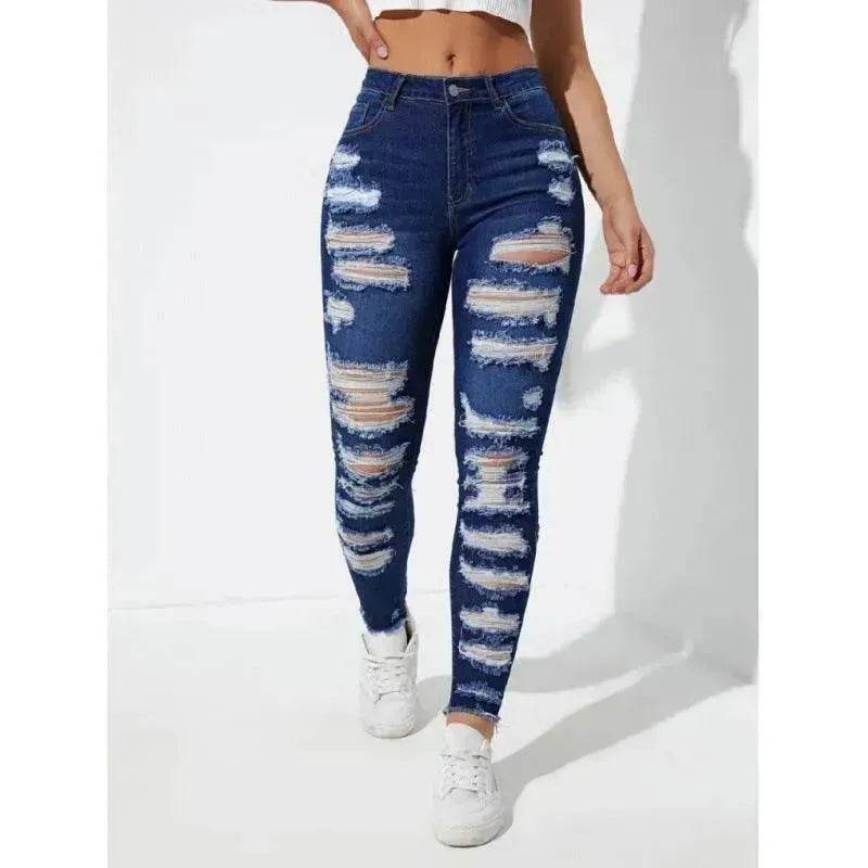 All-match Skinny Denim Trousers For Women - EX-STOCK Canada