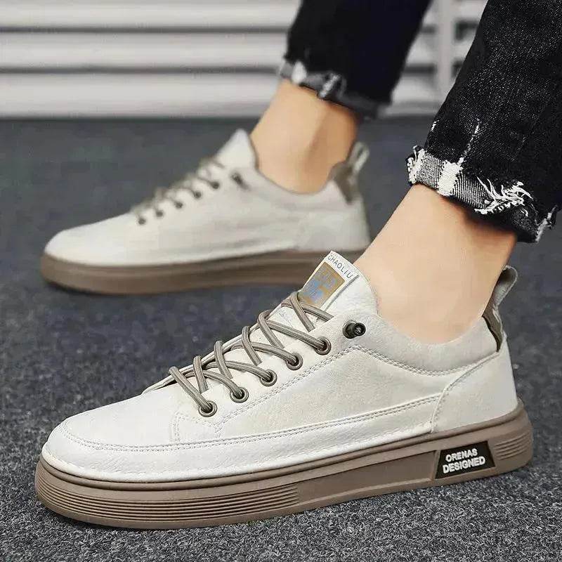 All-matching Sneakers Daily Leisure Sports Work Platform Casual Sneakers Shoes for Men Canvas Sneakers for Men - EX-STOCK Canada