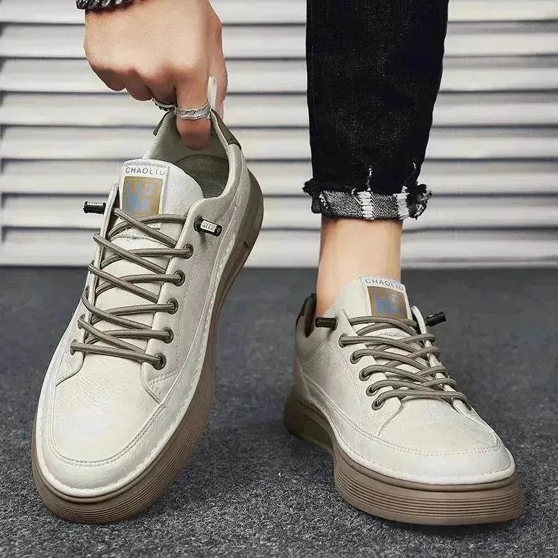 All-matching Sneakers Daily Leisure Sports Work Platform Casual Sneakers Shoes for Men Canvas Sneakers for Men - EX-STOCK Canada