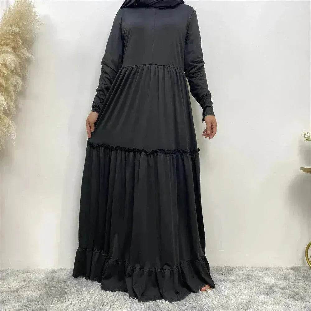 Amazing Simple Maxi Gown Abaya Dress for Sophisticated Arab Dubai Turkey Middle Eastern Women. - EX-STOCK Canada