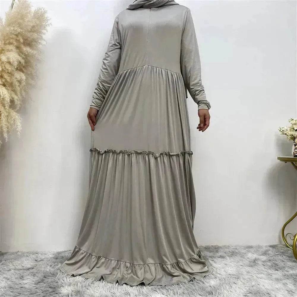 Amazing Simple Maxi Gown Abaya Dress for Sophisticated Arab Dubai Turkey Middle Eastern Women. - EX-STOCK Canada