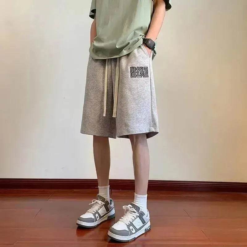 American Retro Shorts Male Student Hong Kong Style Trendy Fashion Fifth Pants Casual - EX-STOCK Canada