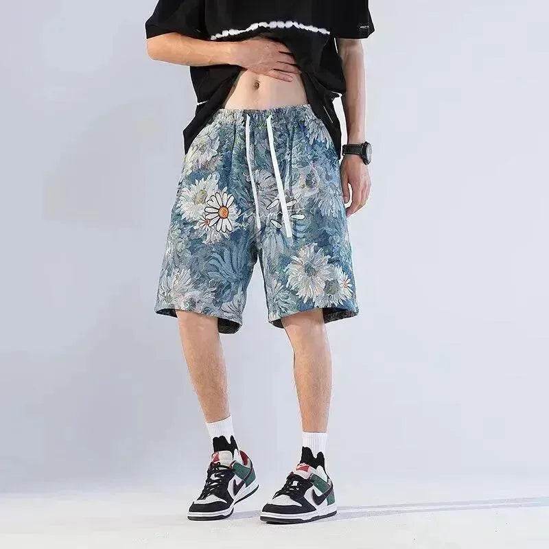 American Retro Shorts Men's Summer Japanese Ins Beach Pants - EX-STOCK Canada