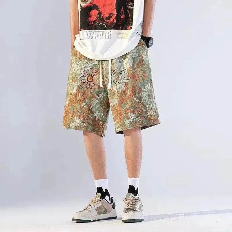 American Retro Shorts Men's Summer Japanese Ins Beach Pants - EX-STOCK Canada