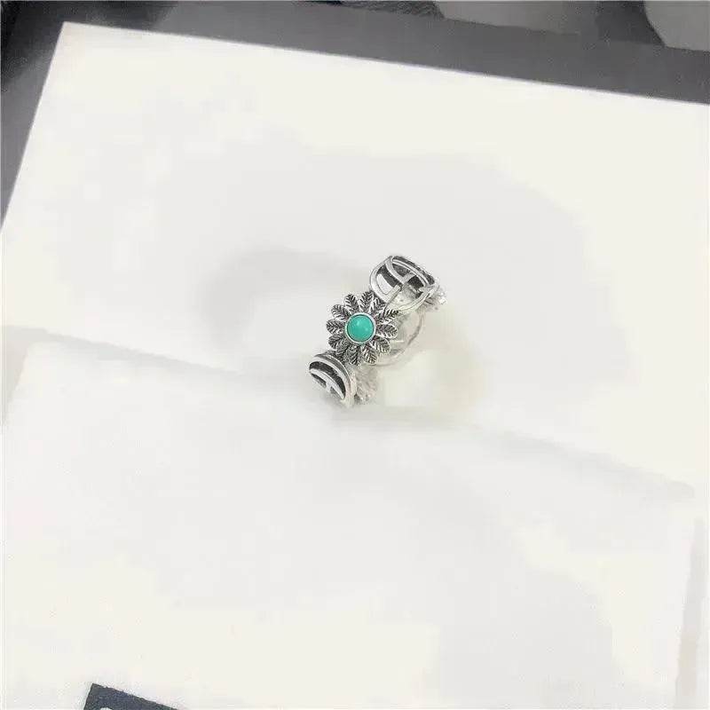 Ancient Daisy Silver Ring - EX-STOCK Canada