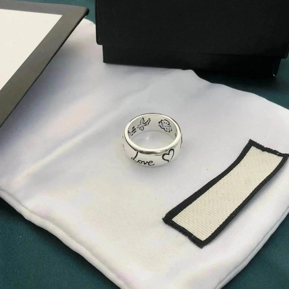 Ancient Daisy Silver Ring - EX-STOCK Canada