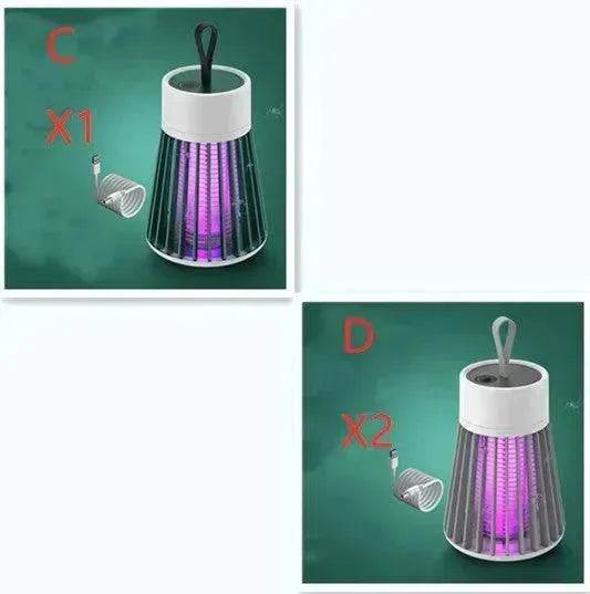 Anti Mosquitoes Portable Electric Mosquito Killer Lamp USB Insect Killer LED Mosquito Trap Bug Zapper Repellent - EX-STOCK Canada