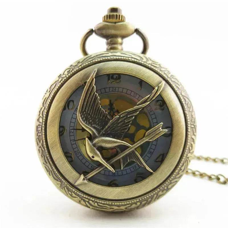 Antique Large Bird Arrow Vintage Pocket Watch - EX-STOCK Canada