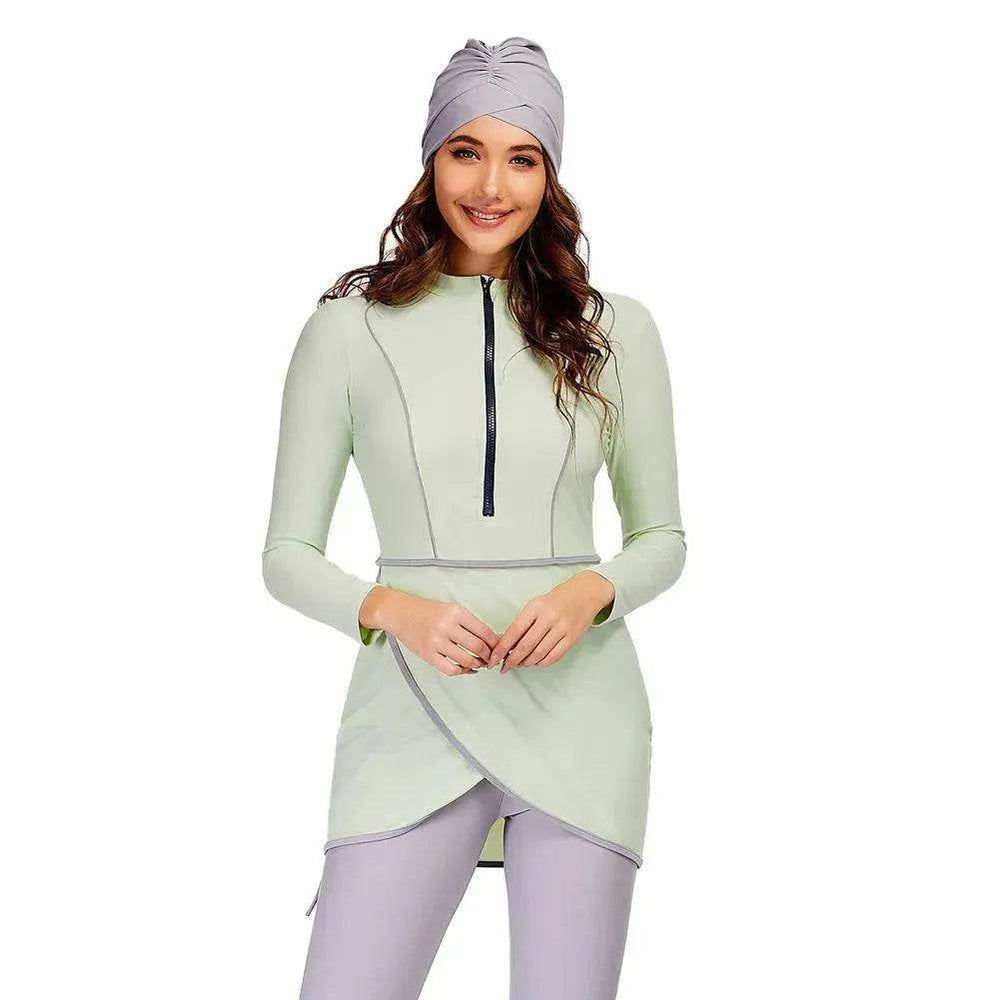 Bañador conservador para mujer con estampado de flores árabes EX-STOCK Canada