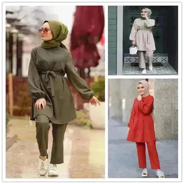 Arab girl Arab plus size two-piece suit - EX-STOCK CANADA