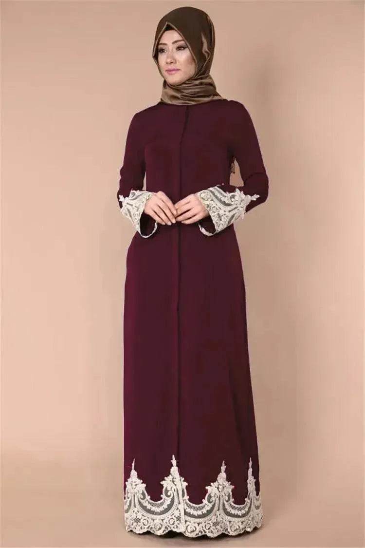 Bata de encaje árabe - EX-STOCK Canada