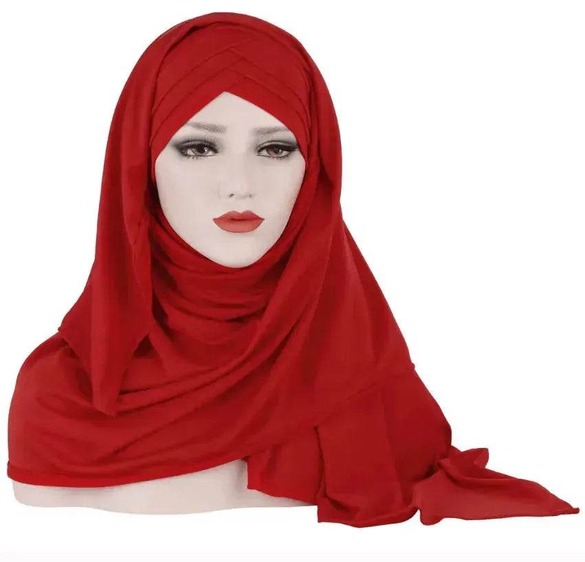 Arab Lady Fashion Patch Hijab - EX-STOCK Canada