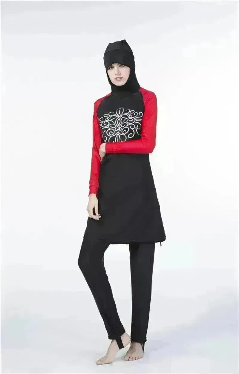 Arab One Piece Swimsuit Women's Long Sleeve Swimsuit - EX-STOCK CANADA