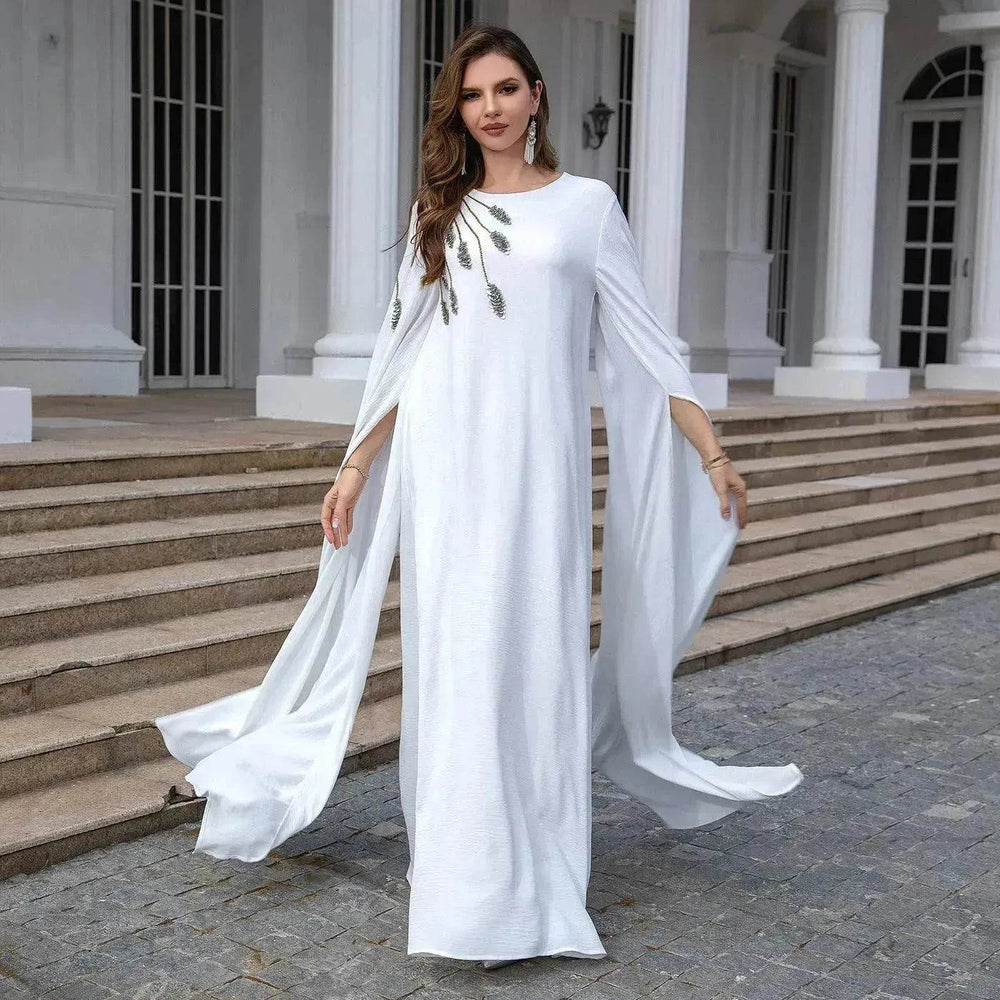 Arab Robe Abaya Embroidered Women's Robe Evening Gown - EX-STOCK Canada