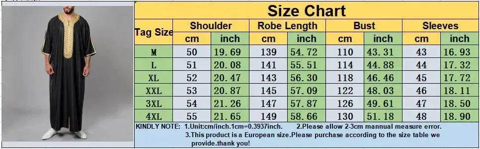 عباية عربية أنيقة وعصرية، ملابس هوي، نصف كم مطرزة، جلابية مغربية للرجال EX-STOCK Canada