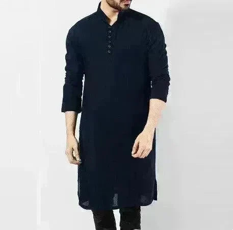 Arab Style Fashion Simple Long Men's Shirt Arab Robe - EX-STOCK CANADA