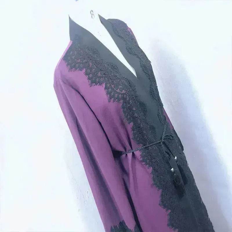 Cardigan Bata de Encaje para Mujeres Árabes EX-STOCK Canada