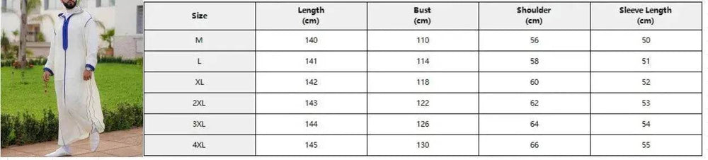 Fashionable and Elegant Arabic Long Men's Hooded Shirt Robe Moroccan Men's Jalabiya Ramadan Galabia for Men - EX-STOCK Canada