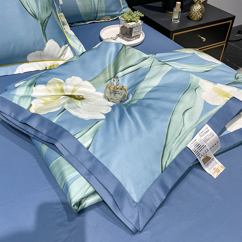 Tencel Summer Duvet Four-piece Washed Silk EX-STOCK Canada