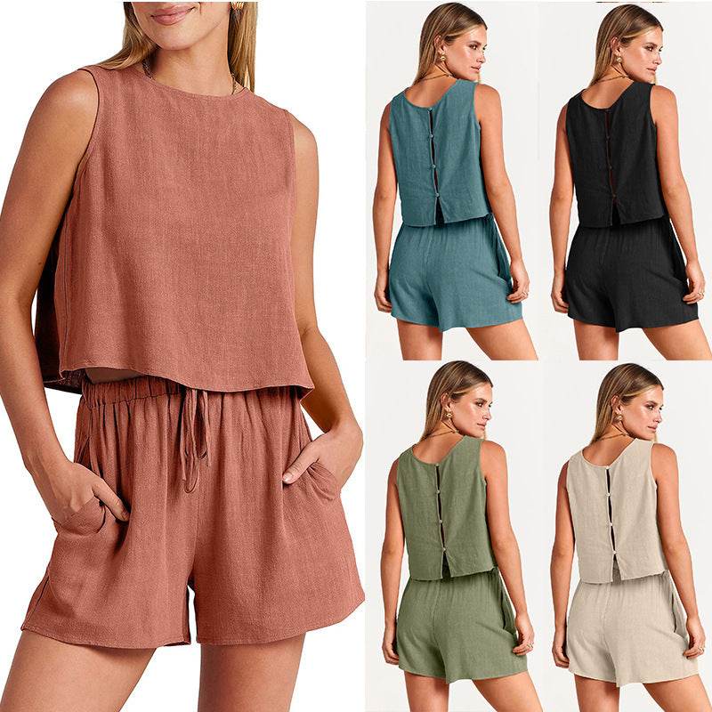 Women Summer Casual 2pcs Short set Athleisure Outfit - EX-STOCK Canada