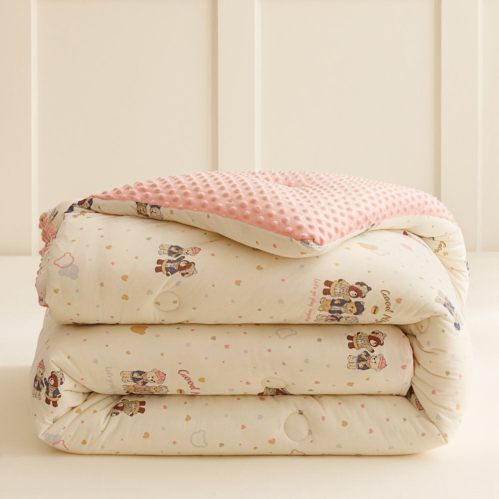 لحاف داخلي من ألياف فول الصويا مخملي مع قبعة شتوية لفصلي الخريف والشتاءEX-STOCK Canada