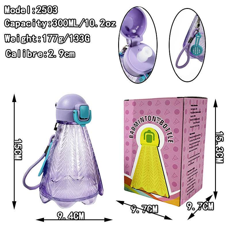 Badminton cup Kids Cartoon 3l water bottles with straw - EX-STOCK Canada