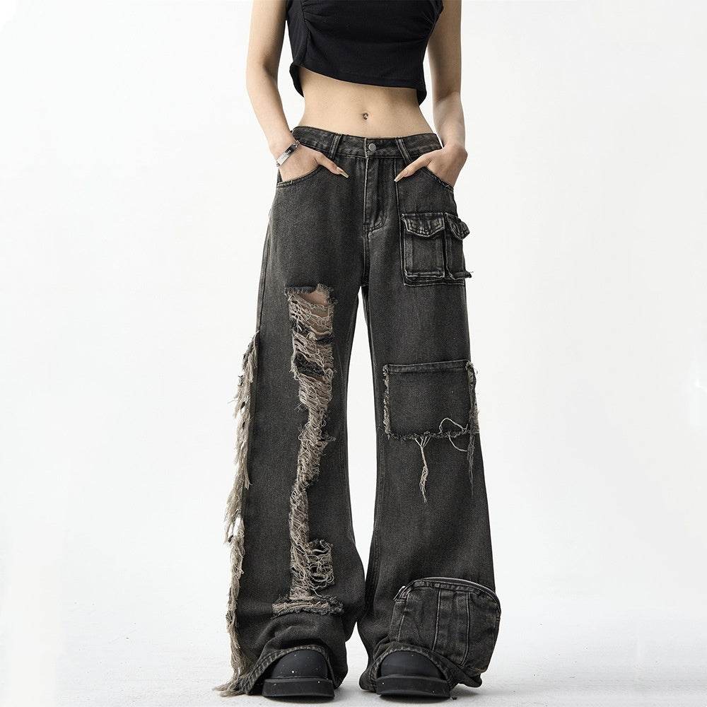 American Street Niche Oversized jeans Cargo pants for women - EX-STOCK Canada