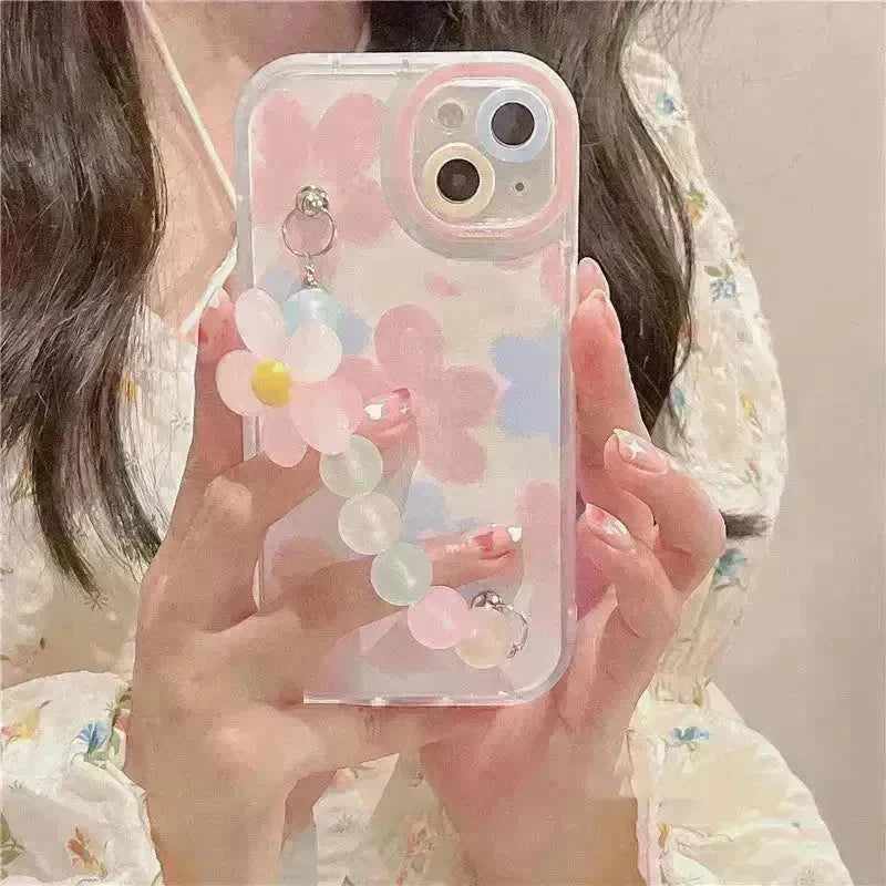 Fashion Flower Bracelet Silicone Phone Case - EX-STOCK CANADA
