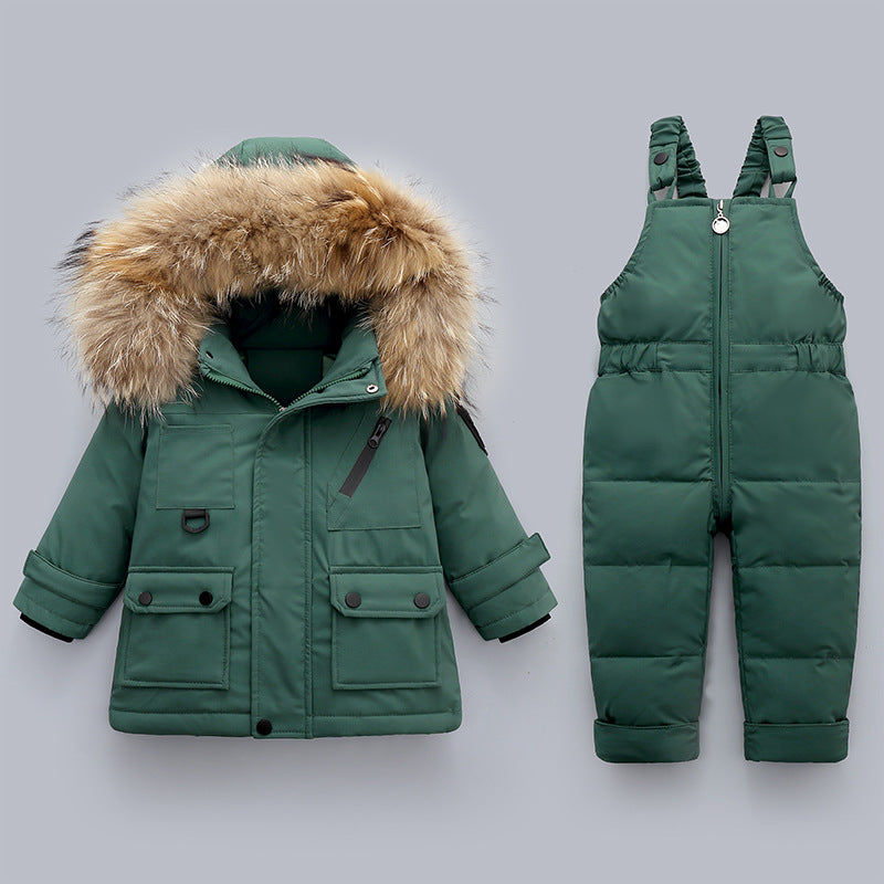 Winter Baby Boy's Down Jacket Suit | EX-STOCK product gallery photo 1