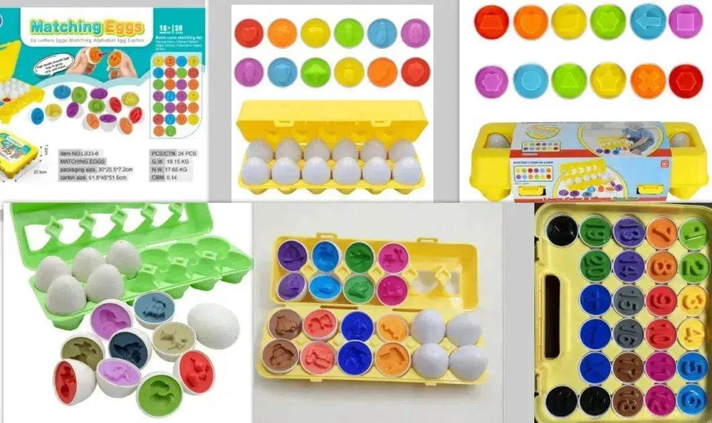 Baby Learning Educational Toy Smart Egg Toy Games Shape Matching Sorters Toys Montessori Eggs Toys For Kids Children - EX-STOCK Canada
