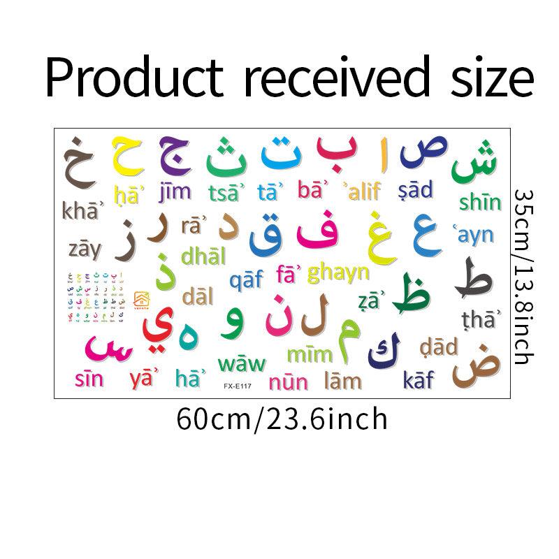 Color Arabic Digital Kindergarten Children's Room Home Wall Decorative Wall Sticker EX-STOCK Canada