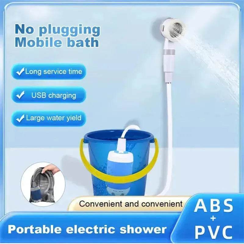 Outdoor Camping Shower Portable Electric Shower Gadgets Waterproof 5000mAh Rechargeable Battery Powered For Hiking Traveling - EX-STOCK Canada