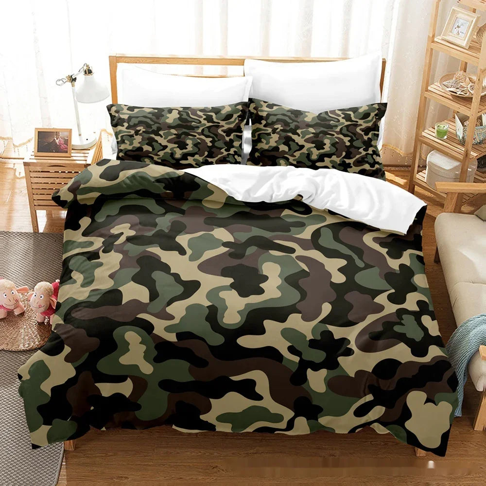 Printed Home Textile Animal Fur Grain Duvet Cover Pillowcase Three-piece Set EX-STOCK Canada
