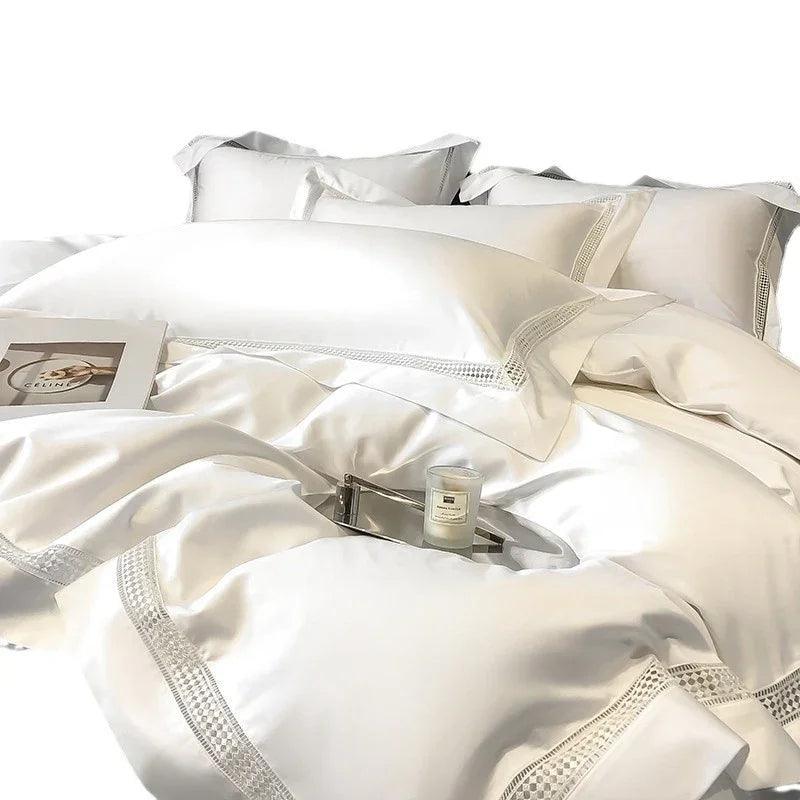 Long-staple Cotton Fitted Sheet Duvet Cover Four-piece Set EX-STOCK Canada