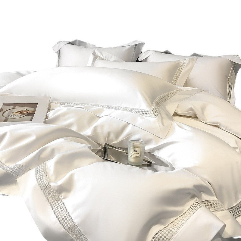 Long-staple Cotton Fitted Sheet Duvet Cover Four-piece Set EX-STOCK Canada