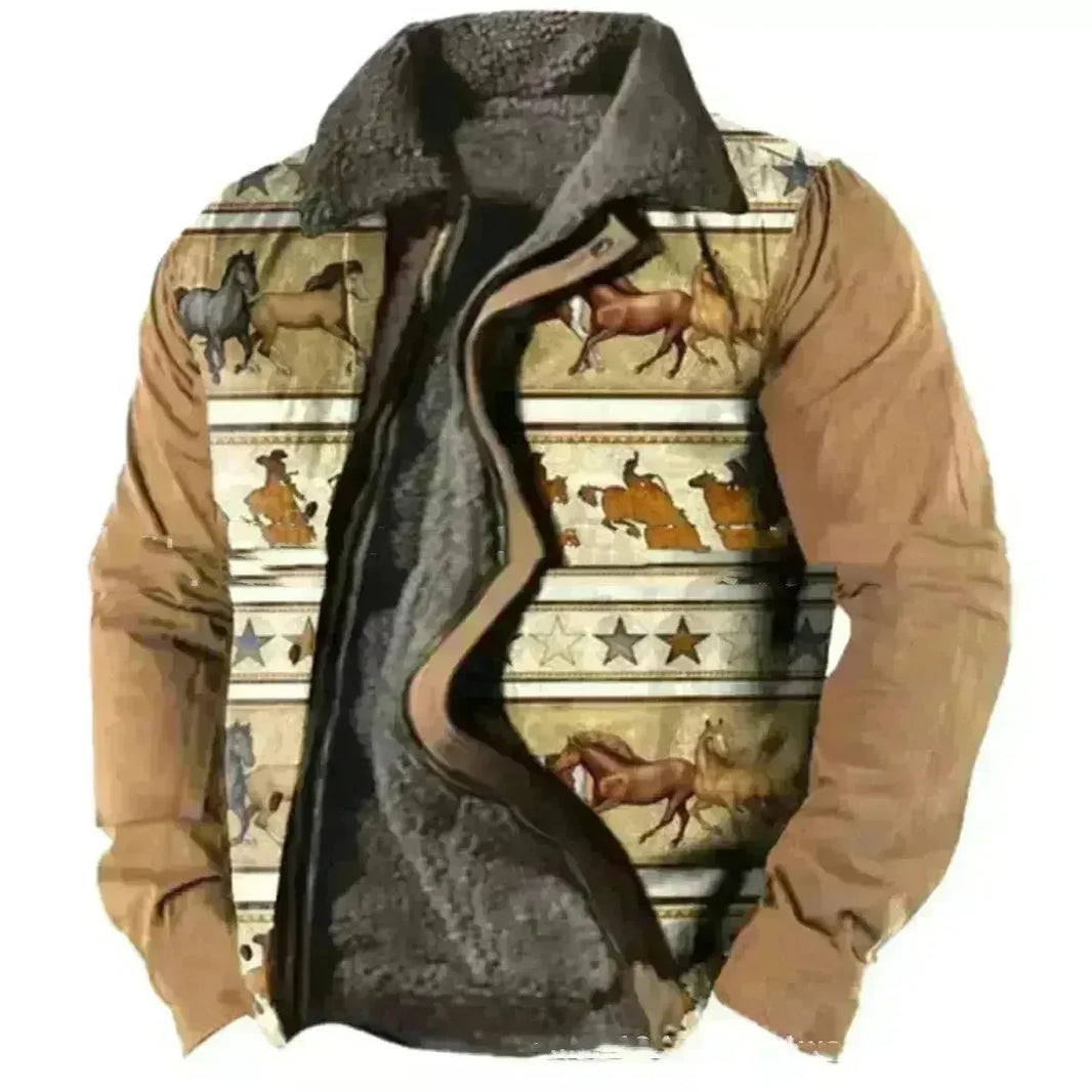 Thickened Side Seam Pocket Casual Zipper Loose Wolf Cotton Jacket - EX-STOCK CANADA