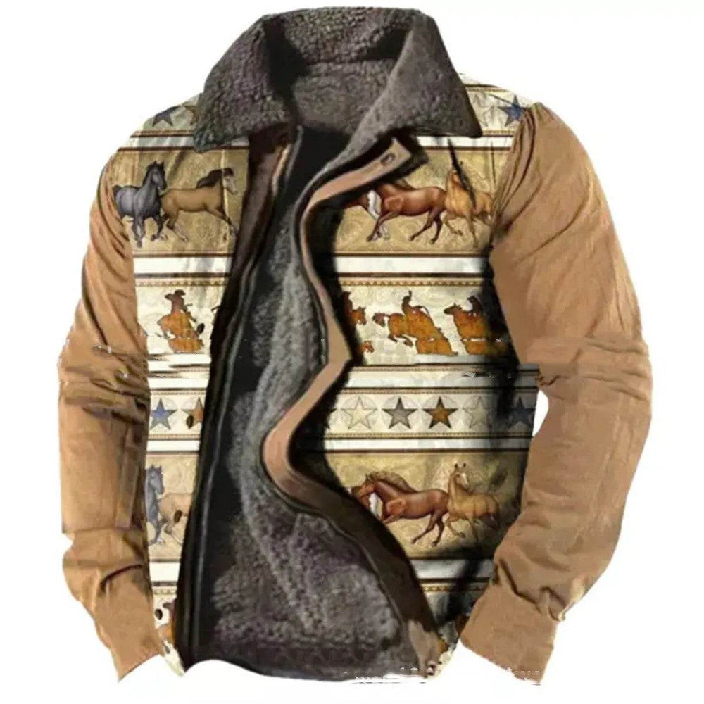 Thickened Side Seam Pocket Casual Zipper Loose Wolf Cotton Jacket - EX-STOCK Canada