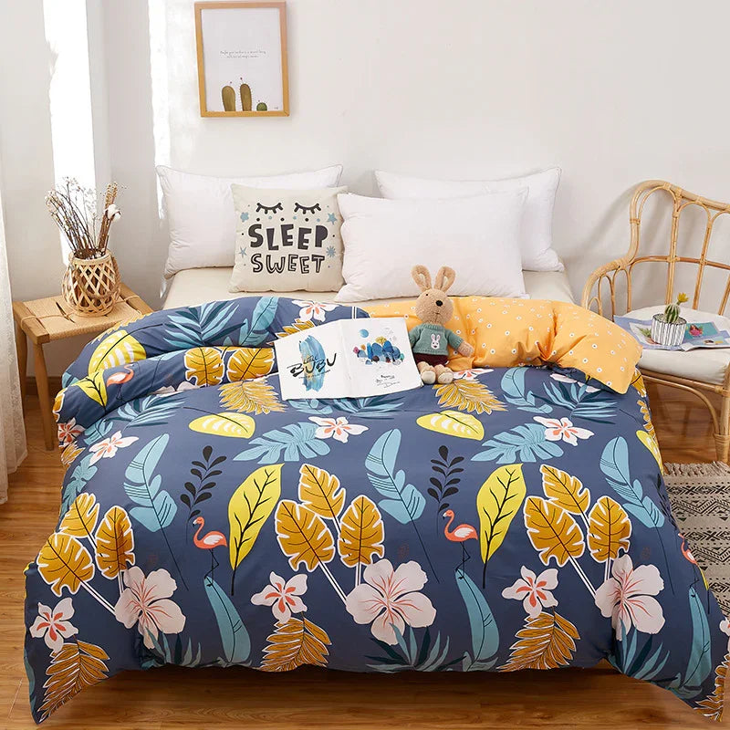 Cotton Duvet Cover One-piece Wholesale Pure Single Double Student Dormitory Bed Sheet Four-piece Set EX-STOCK Canada