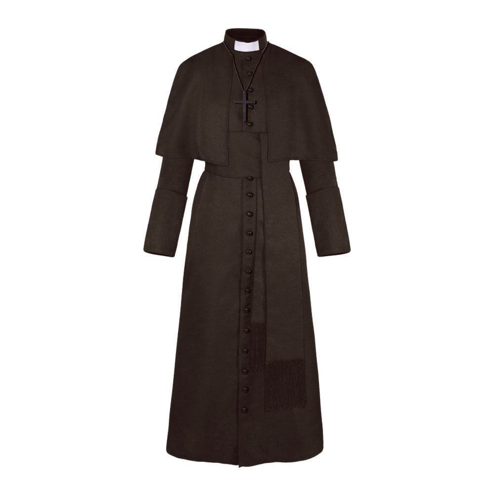 Halloween Priest Medieval Retro Cosplay Costume - EX-STOCK Canada