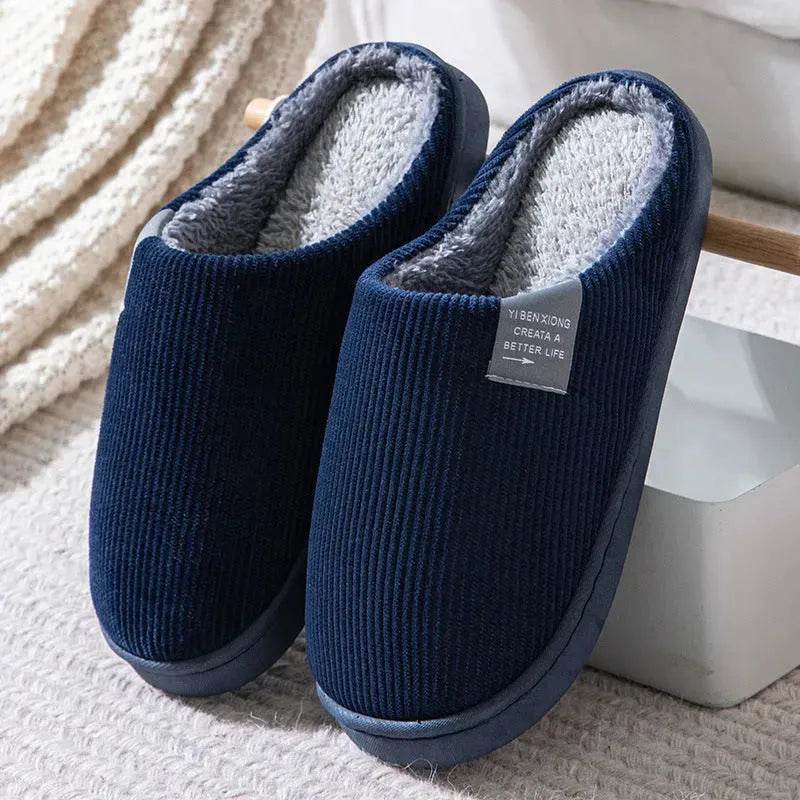 Winter Non-slip Plus Velvet Cotton Slippers - EX-STOCK Canada