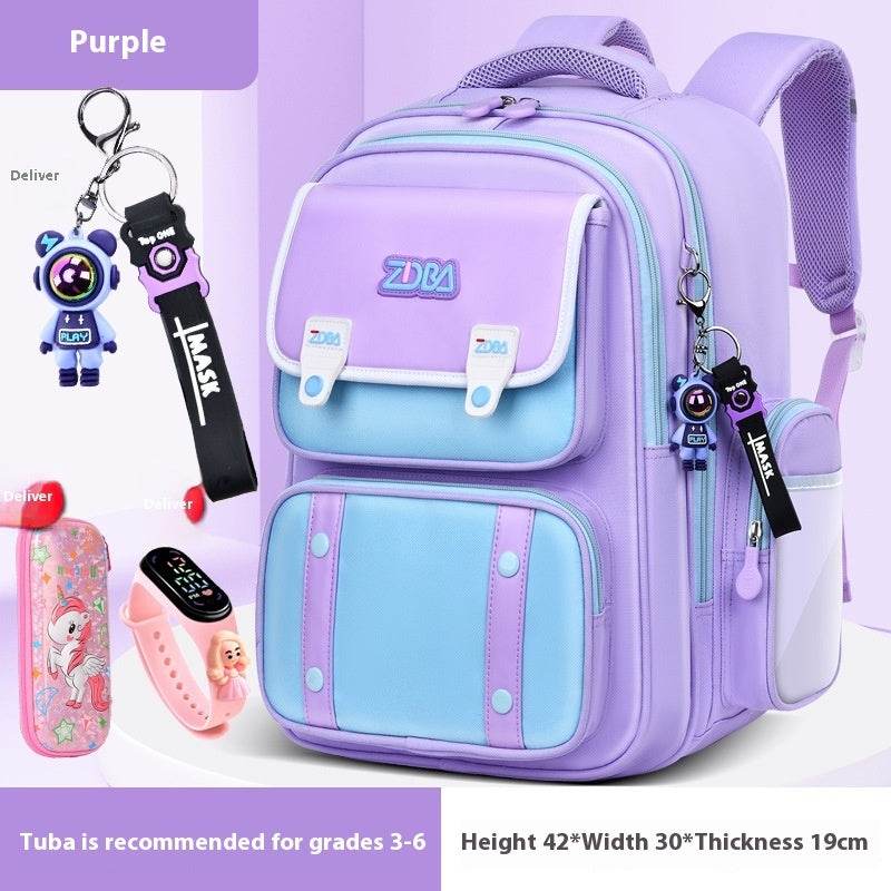 Elementary School Spine Protection Backpack Water resistant School bag - EX-STOCK Canada