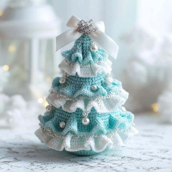 Crochet Christmas Tree Decoration DIY Material Package EX-STOCK Canada