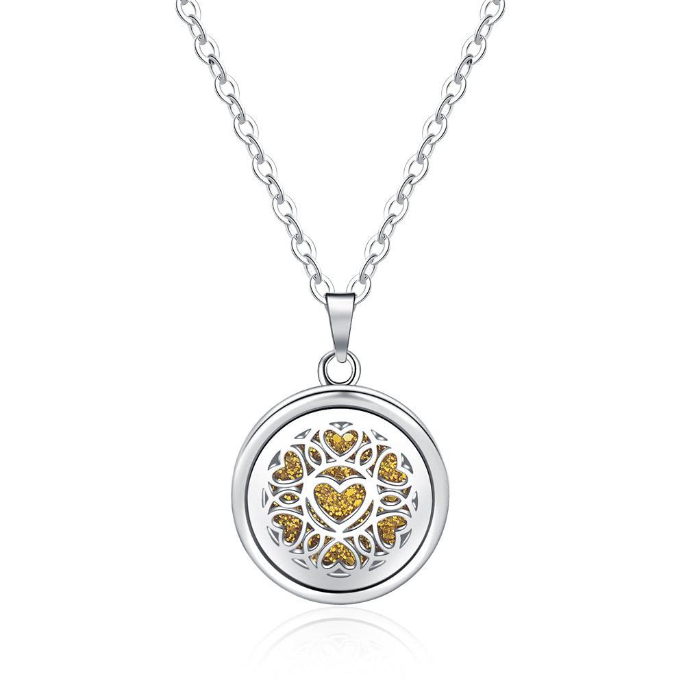 Collier Boîte à Parfum Ronde Creuse Ouverte - EX-STOCK Canada