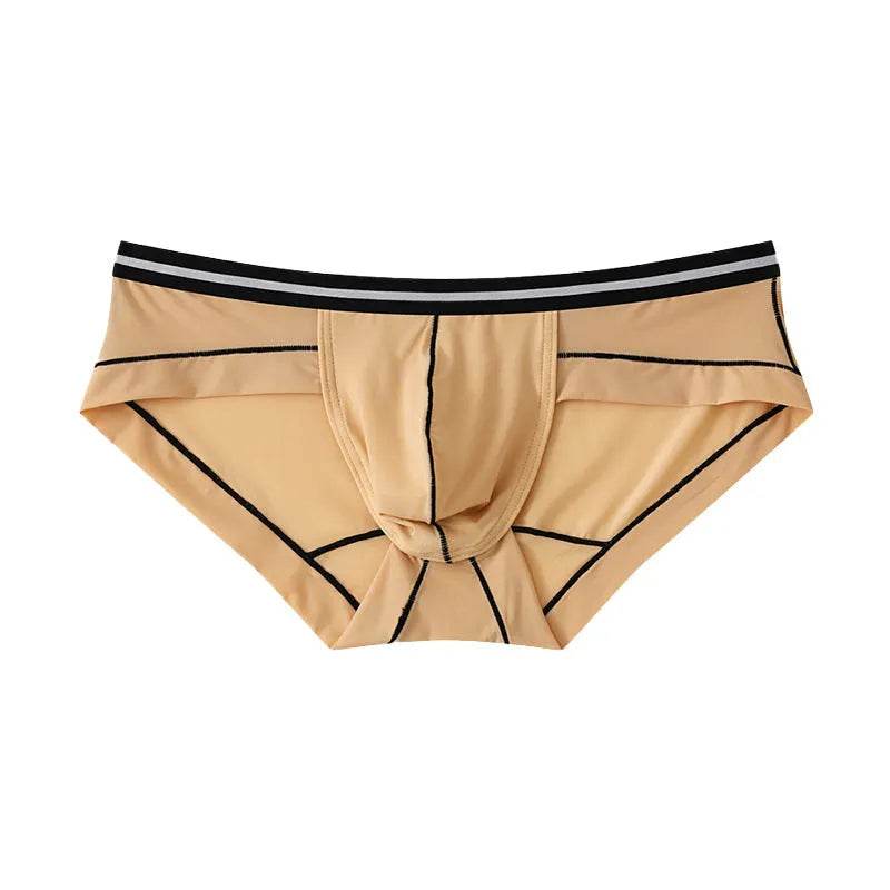 Ice Silk Men's Summer Breathable Solid Color Pouch Brief Underwear - EX-STOCK Canada
