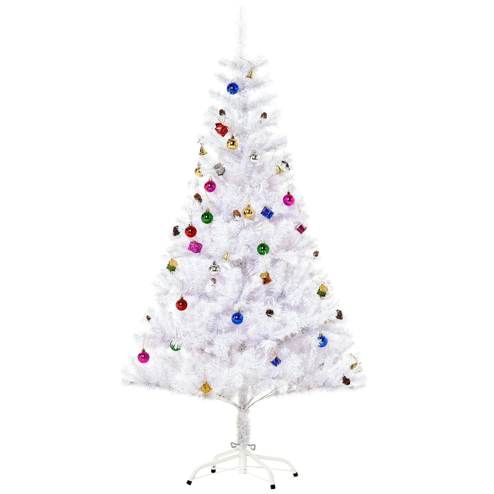 4.9ft Artificial Christmas Tree Xmas Holidays Decor With Ornament White EX-STOCK Canada