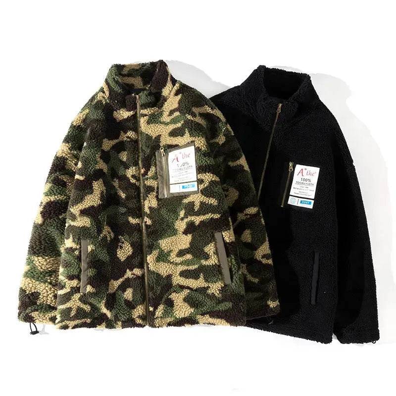 Fleece Army Camouflage Zip up Cotton Padded Winter Cardigan for Men - EX-STOCK Canada